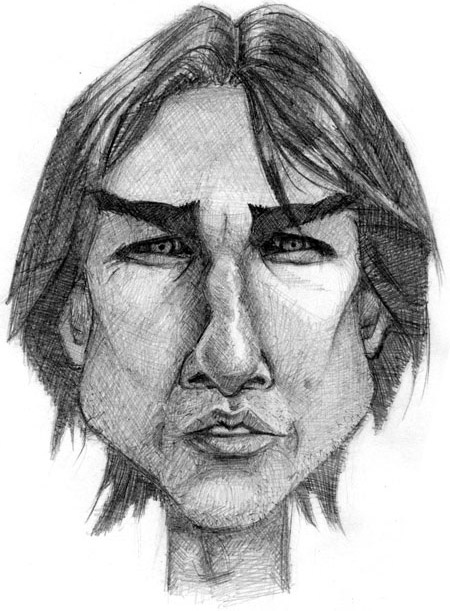 caricature of tom cruise