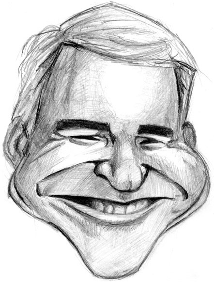 caricature of steve martin