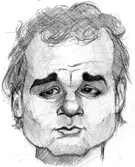 caricature of bill murray