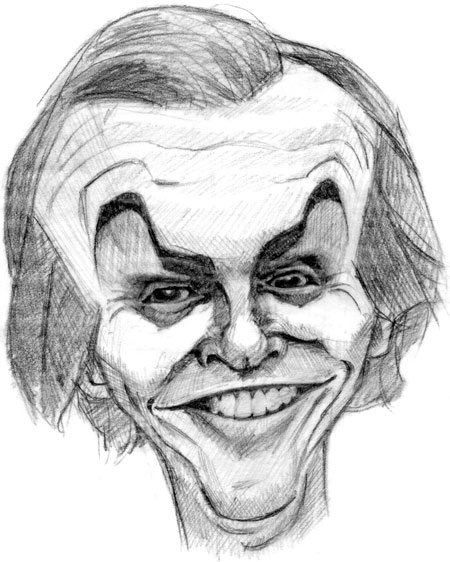 caricature of jack nicholson