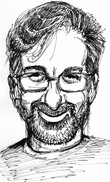 caricature of steven spielberg